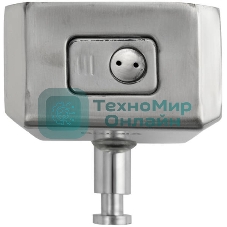 Дозатор жидкого мыла настенный, металический с глазком, из нерж.стали 201, на 500 мл ХРОМ BRIMIX 643