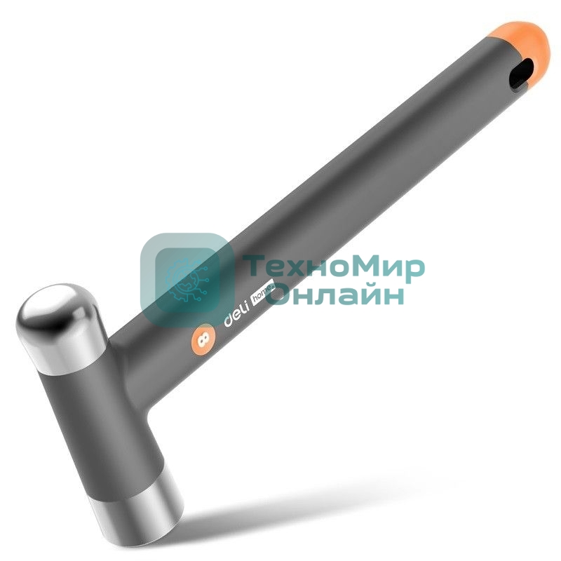 Молоток Home Series Gray Deli HT7008C вес бойка 250 гр, эксклюзивный дизайн, рукоятка из высококачественного софттач пластика