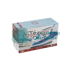 Утюг Energy EN-338 голубой/белый, 2200 Вт, 20 г/мин, 300 мл