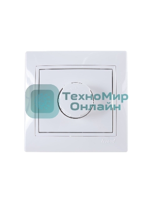 Диммер LEZARD 701-0202-157 серия скр. проводки Мира 1000 Вт фильтр предохранитель белый