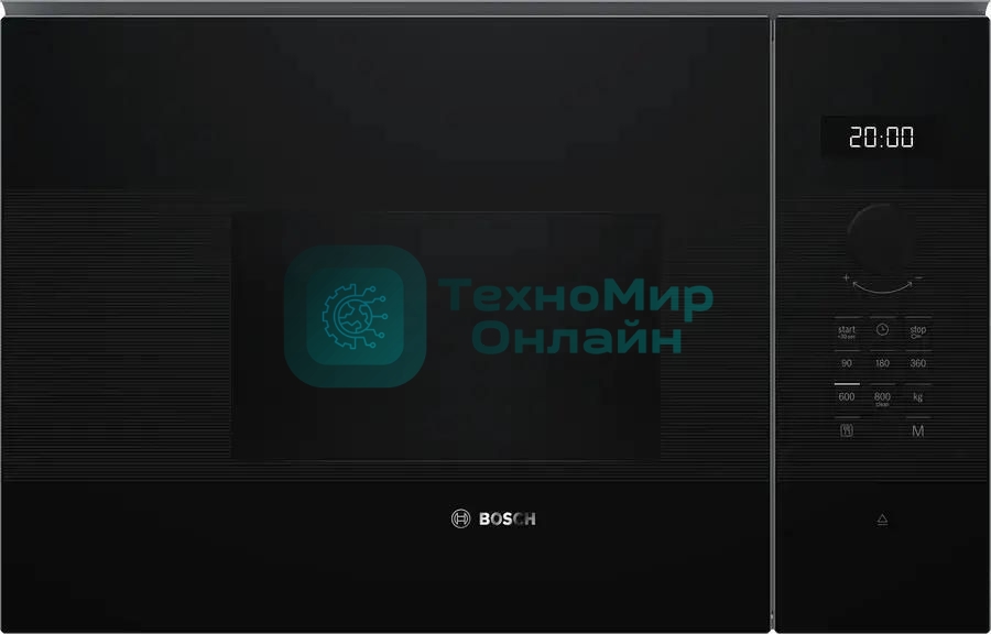 Встраиваемая микроволновая печь Bosch BFL524MB2 черный 20л. 800Вт