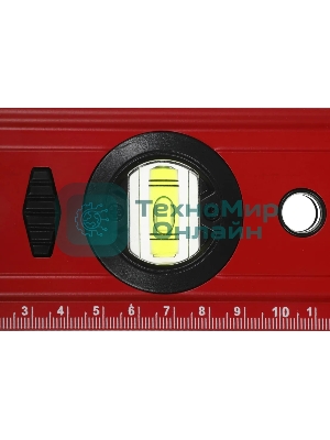 Уровень RGK U4150 пузырьковый 3глаз. магнит. красный (776073)