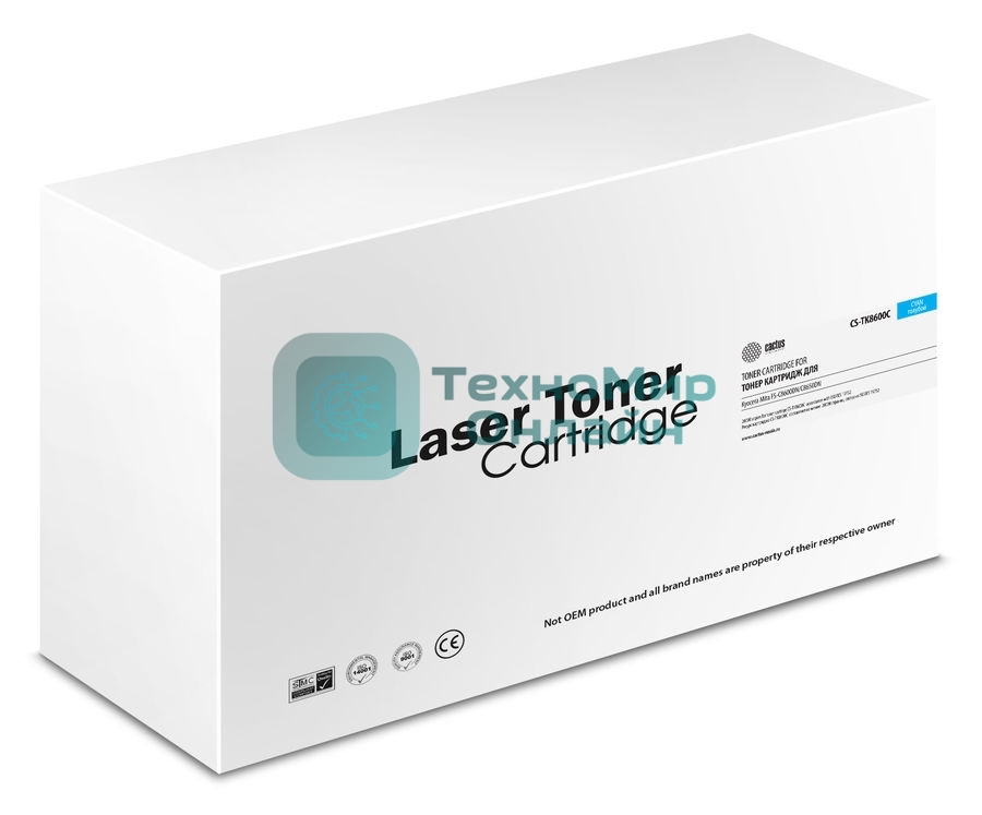 Картридж лазерный Cactus CS-TK8600C голубой (20000 стр.) для Kyocera Mita FS-C8600DN/C8650DN