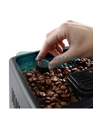 Кофемашина автоматическая DeLonghi Dinamica Plus ECAM380.85.SB серебристый/черный, исп. кофе - зерновой/молотый, 1.8 л, 1450 Вт, 15 Бар.