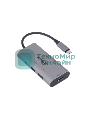 USB-концентратор Dahua 7 in 1 USB 3.1 Type-C to USB 3.0 + HDMI + SD/TF + PD Docking Station