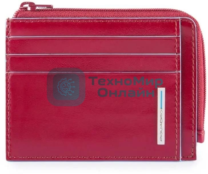 Чехол для кредитных карт Piquadro Blue Square PP4822B2R/R красный натур.кожа