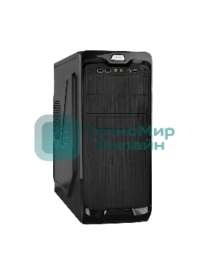 Корпус Miditower Exegate UN-604 Black, ATX, UN500, 120мм 2*USB+2*USB3.0, Audio