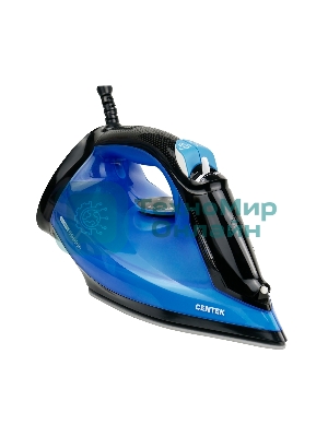 Утюг Centek CT-3301 синий, 2800 Вт, 60 г/мин, 195 г/мин, 600 мл