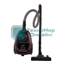 Пылесос Willmark VC-2630CYM бордовый, 450/2000 Вт, уборка сухая, пылесборник контейнер 2.5 л