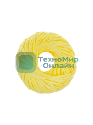 Шпагат полипропиленовый Сибртех 1200 текс, 1,7 мм, L 60 м, желтый