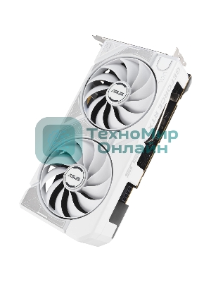 Видеокарта Asus GeForce RTX 5060 DUAL OC White, Nvidia RTX 5060, 8GB GDDR7, 128 bit, PCI-E 5.0, DPx3, HDMIx1, 2535 MHz