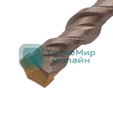 Бур по бетону Denzel двойная спираль, Cobalt W-tip, 22x600 мм, SDS PLUS