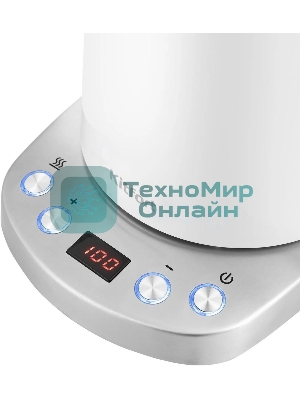 Чайник электрический Kitfort КТ-660-1 1.7л. 2200Вт белый (корпус: пластик)