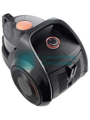 Пылесос Grundig VCC 7170 ECO черный, 185/750 Вт, уборка сухая, пылесборник контейнер 2.7 л