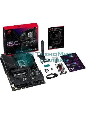 Материнская плата ASUS ROG STRIX Z890-F GAMING WIFI, LGA 1851, Intel Z890, 4xDDR5, 4xSATA, 5xM.2, 1xPCIe 5.0 x16, 1xPCIe 4.0 x4, 1xHDMI, 1xDP, 2xUSB-C, 1x 2.5Gb LAN, 4xUSB-A 3.2 Gen 1, 4xUSB-A 3.2 Gen 2, 2xUSB-A 2.0, 2xUSB-C Thunderbolt 4, 2x3.5 мм, 7.1, ATX