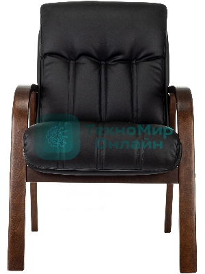 Кресло Бюрократ T-9932W-CF-Eco черный, экокожа