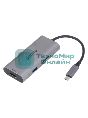 USB-концентратор Dahua 7 in 1 USB 3.1 Type-C to USB 3.0 + HDMI + SD/TF + PD Docking Station