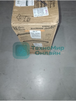 (Поврежденная упаковка) Набор для влажной уборки HP-MB08P Happy Panda с ведром с механизмом отжатия и насадкой персиковый