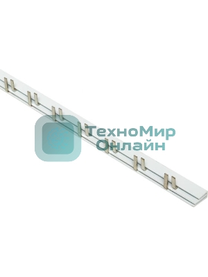 Шина соединительная PIN 2ф 63А мед. изол. 54мод (дл.1м) EKF pin-02-63