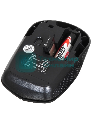 Мышь беспроводная Oklick 486MW черный, 1000 dpi, радиоканал, USB, кнопки - 3