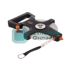 Рулетка геодезическая Sparta, 50 м х 12,5 мм, лента ПВХ, открытый корпус