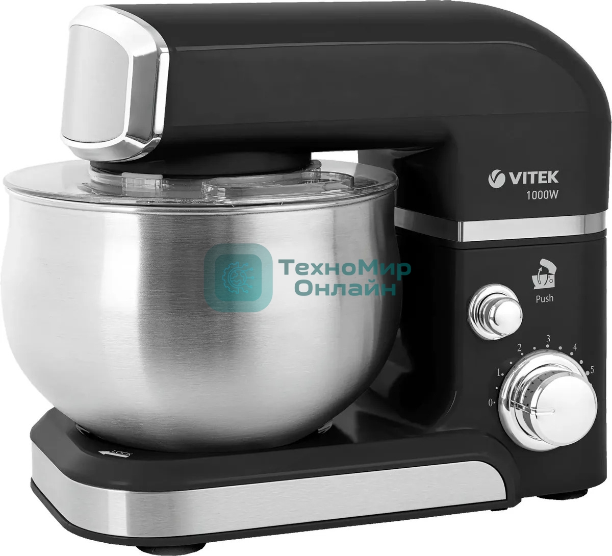 Кухонная машина Vitek Midnight VT-4116 черный/стальной