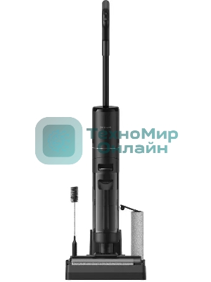 Пылесос вертикальный моющий Dreame Wet and Dry Vacuum H12S черный, питание от аккумулятора, 300 Вт, уборка влажная/сухая, пылесборник 0.7 л, работа от АКБ max 35 мин