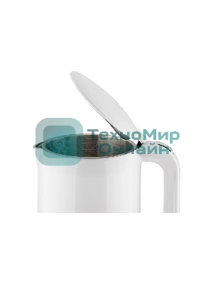 Чайник электрический Energy E-218 белый, диск 1.7 л