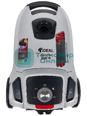 Пылесос IDEAL VC-2000 серый, 450/2000 Вт, уборка сухая, пылесборник мешок 2.3 л