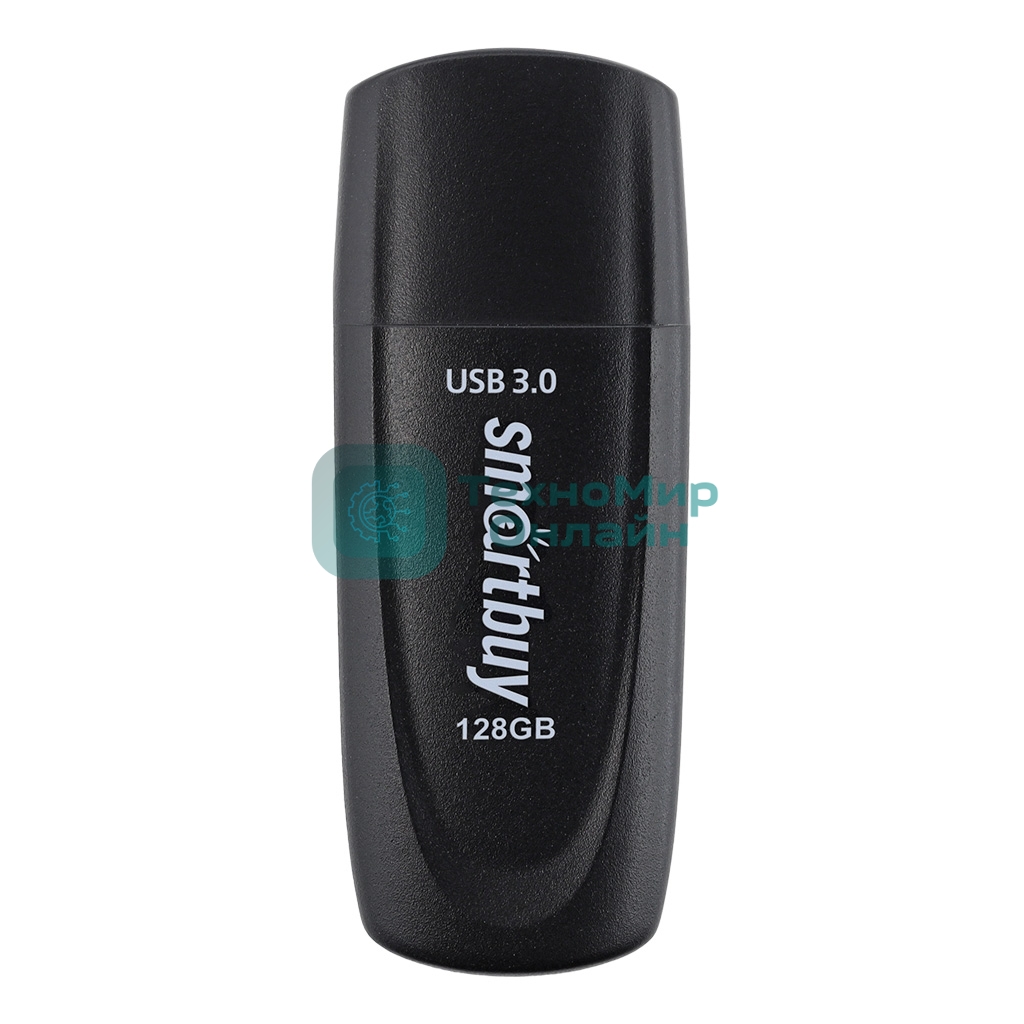 Флешка USB Smartbuy Scout black (SB128GB3SCK), 128Gb, USB 3.0, R/W 100/40, черный