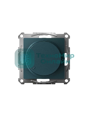 Светорегулятор (диммер) AtlasDesign повор-нажим, LED, RC, 400 Вт, мех., изумруд