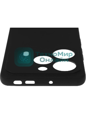 Чехол (клип-кейс) BoraSCO для Tecno Pova 6/6 Pro Silicone Case черный (73173)