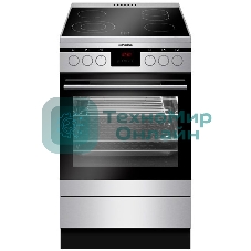 Плита электрическая Hansa FCCX58225 серебристый, конфорок 4 шт, духовка 65 л, 50 см x 85 см x 60 см