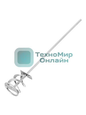 Миксер для красок и штукатурных смесей Сибртех 60х9х400 мм, шестигранный хвостовик