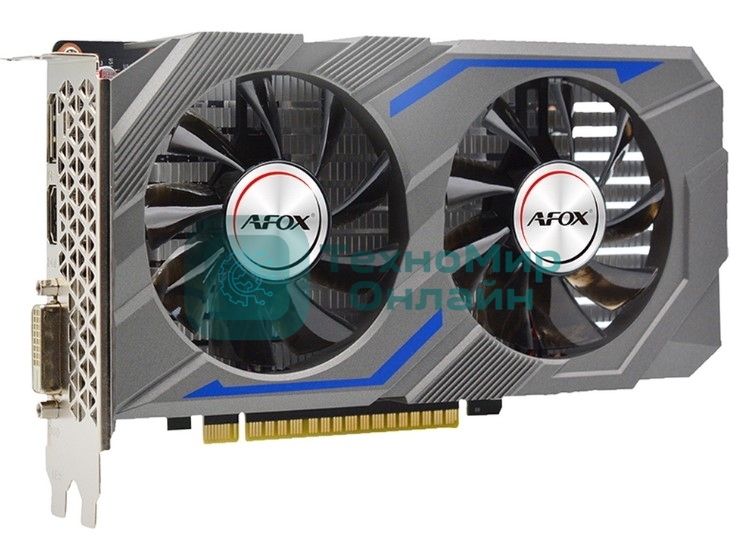 Видеокарта AFOX NVIDIA GeForce GTX 1650 4 Gb GDDR6 128 бит PCIE 3.0 16x Memory 12000 МГц GPU 1485 МГц Активный 1xВыход HDMI 2xВыход DisplayPort AF1650-4096D6H1-V8