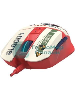 Мышь проводная A4Tech Bloody W63 Max Proxy Boom бежевый/красный, 12000 dpi, USB, кнопки - 9
