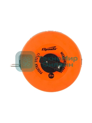 Рулетка геодезическая Sparta 20 м х 12,5 мм, лента ПВХ, закрытый круглый корпус