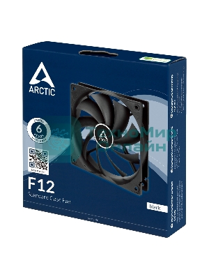 Вентилятор для корпуса Arctic F12 черный, 120 мм, 1350 об/мин, 22.5 дБ, 3 pin