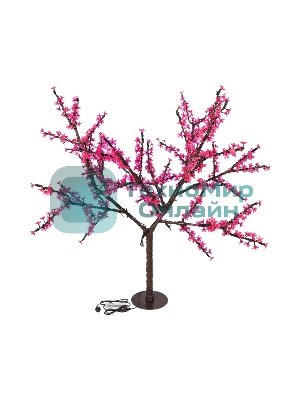 Светодиодное дерево Neon-night Сакура, высота 1,5м, диаметр кроны 1,8м, розовые светодиоды, IP65, понижающий трансформатор в комплекте