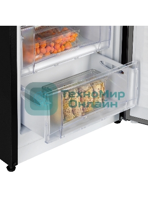 Морозильная камера NordFrost DF 263 BAP черный, 150 л, 5 ящиков