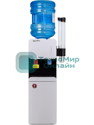 Кулер для воды Aqua Work 105-LDR, верхняя загрузка, нагрев 90 °С, охлаждение 15 °С, белый/черный