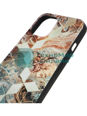 Чехол (клип-кейс) Gresso Meridian, для iPhone 13, золотистый/синий gr17aaae8888