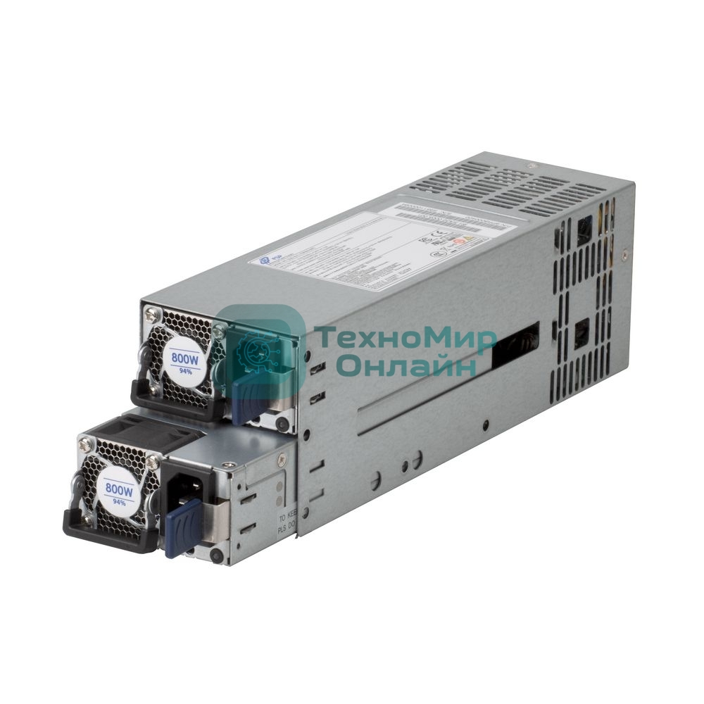 Блок питания FSP FSP800-50FS 800W 2U Redundant (1+1) (ШВГ=76*83,8*250мм), 80 Plus Platinum, Meet CRPS Standard, Meet PMBus 1.2, Working temperature: 0°C to 55°C