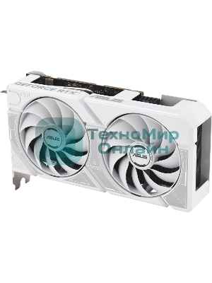 Видеокарта Asus GeForce RTX 5060 DUAL OC White, Nvidia RTX 5060, 8GB GDDR7, 128 bit, PCI-E 5.0, DPx3, HDMIx1, 2535 MHz