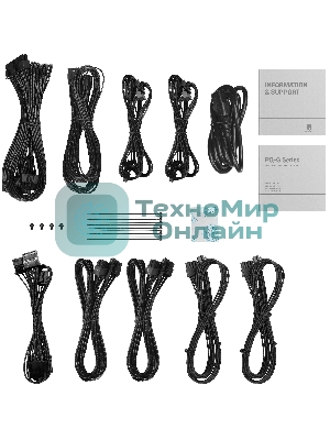 Блок питания Deepcool/GamerStorm PQ750G (ATX 3.1, 750W, Full Cable Management, PWM 120мм fan, 80 PLUS GOLD, Active PFC + Half Bridge + DC/DC, Full Japanese Capasitors, Gen5 PCIe) RET