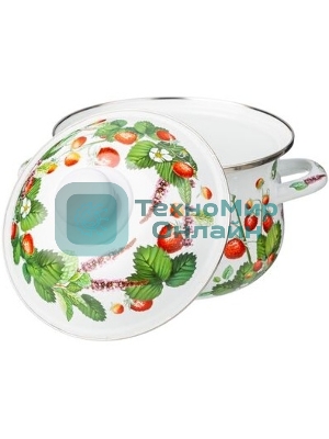 Кастрюля эмалированная AGNESS 934-561 ФРУКТОВАЯ КОРЗИНА 2.0 л