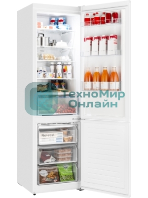 Холодильник Weissgauff WRK 2010 D Inverter NoFrost White Soft Close белый двухкамерный 309/110л морозилка снизу, No Frost