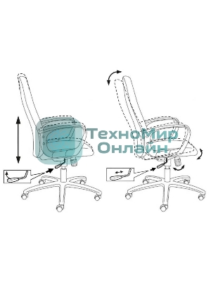Кресло Бюрократ CH-808AXSN/#B 3C11 черный, ткань