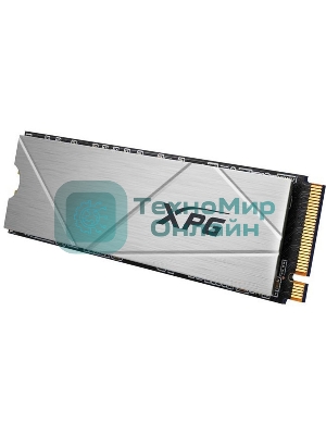Накопитель SSD ADATA XPG GAMMIX S60, 1Tb, PCIe 4.0 x4, M.2 2280, NVMe, R/W 5000/3200, с радиатором