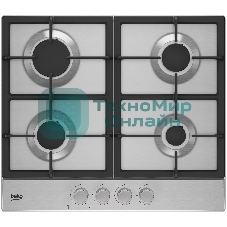 Газовая варочная панель Beko HIAG 64225 SX, нержавеющая сталь